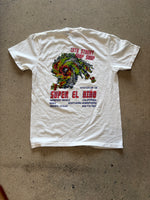 15th St Men's Super El Niño Short Sleeve T Shirt Washed White
