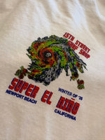 15th St Men's Super El Niño Short Sleeve T Shirt Washed White