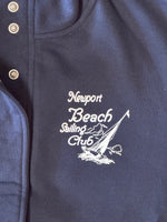 WOMEN'S Newport Beach Sailing Club Quarter Snap Crewneck DEEP NAVY