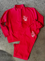 WOMEN'S Newport Beach Sailing Club Fleece Sweatpants JUICY CHERRY RED