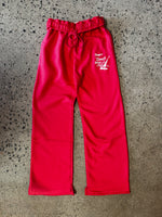 WOMEN'S Newport Beach Sailing Club Fleece Sweatpants JUICY CHERRY RED