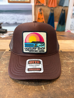 15th St SUNSET SURFER Design Adult Trucker Hat MULTIPLE COLORS!!