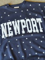WOMEN'S Newport Star Crewneck DEEP NAVY