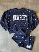 WOMEN'S Newport Star Crewneck DEEP NAVY