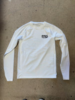 15th St Men's Since 61 Long Sleeve Rash Guard BLACK on WHITE