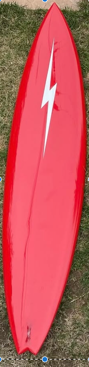 Lightning Bolt Pipeliner Swallow Tail By Shaper Craig Hollingsworth IN STORE PICK UP ONLY