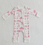 Nowhere Newport Baby Romper Peninsula Pink