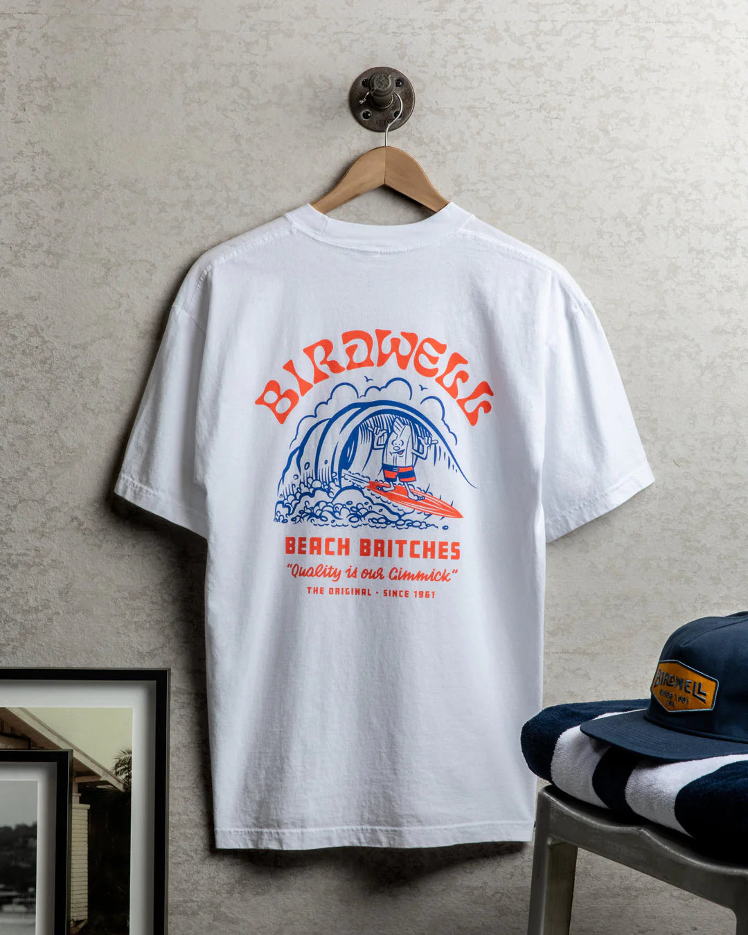 Birdwell Beach Britches Surfin' Birdie Short Sleeve T-Shirt  WHITE