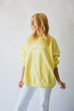 Boatswell WOMEN'S NEWPORT I Love You Sweater Vintage Yellow