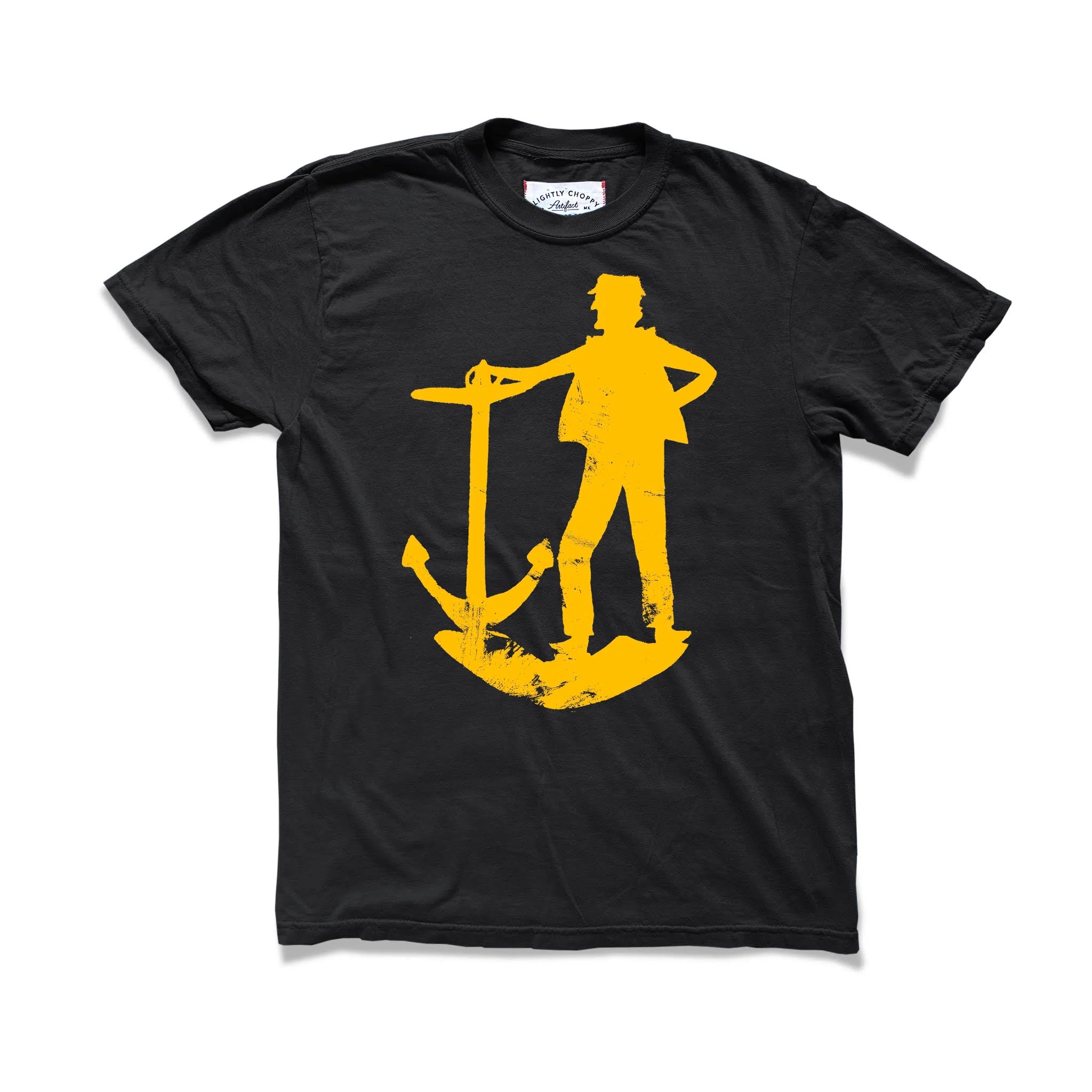 Slightly Choppy Sailor T-shirt Black with Gold