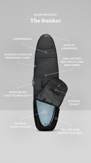 Db Journey 3-4 Surfboard Coffin Surf Travel Board Bag IN STORE PICK UP ONLY