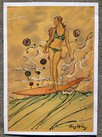 Surfer Chic 2 by Harry Holiday Art Print