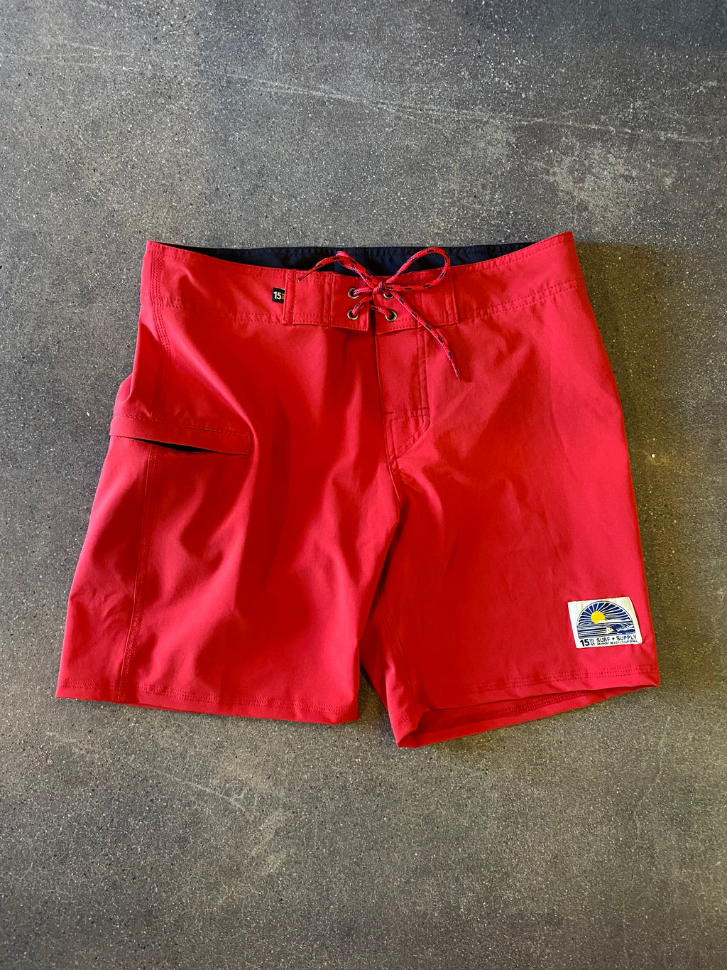 15th St Boardshorts 17"  RED