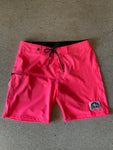 15th St Boardshorts 17"  HOT 80'S PINK
