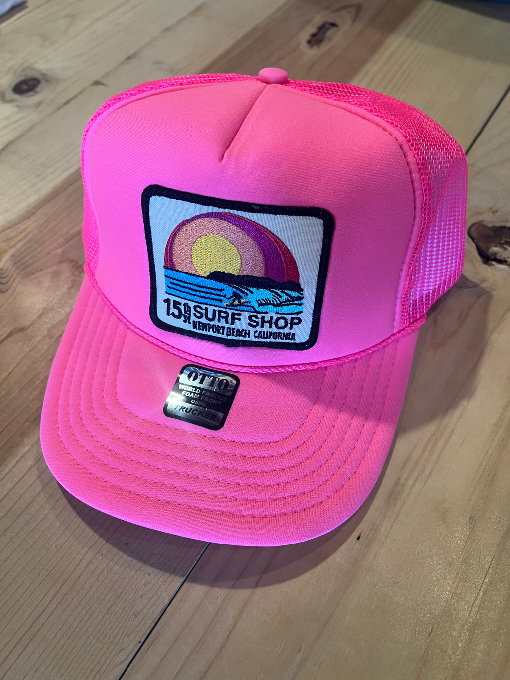 15th St SUNSET SURFER Design Adult Trucker Hat MULTIPLE COLORS!