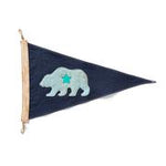 Slightly Choppy Flag California Bear Blue on Blue
