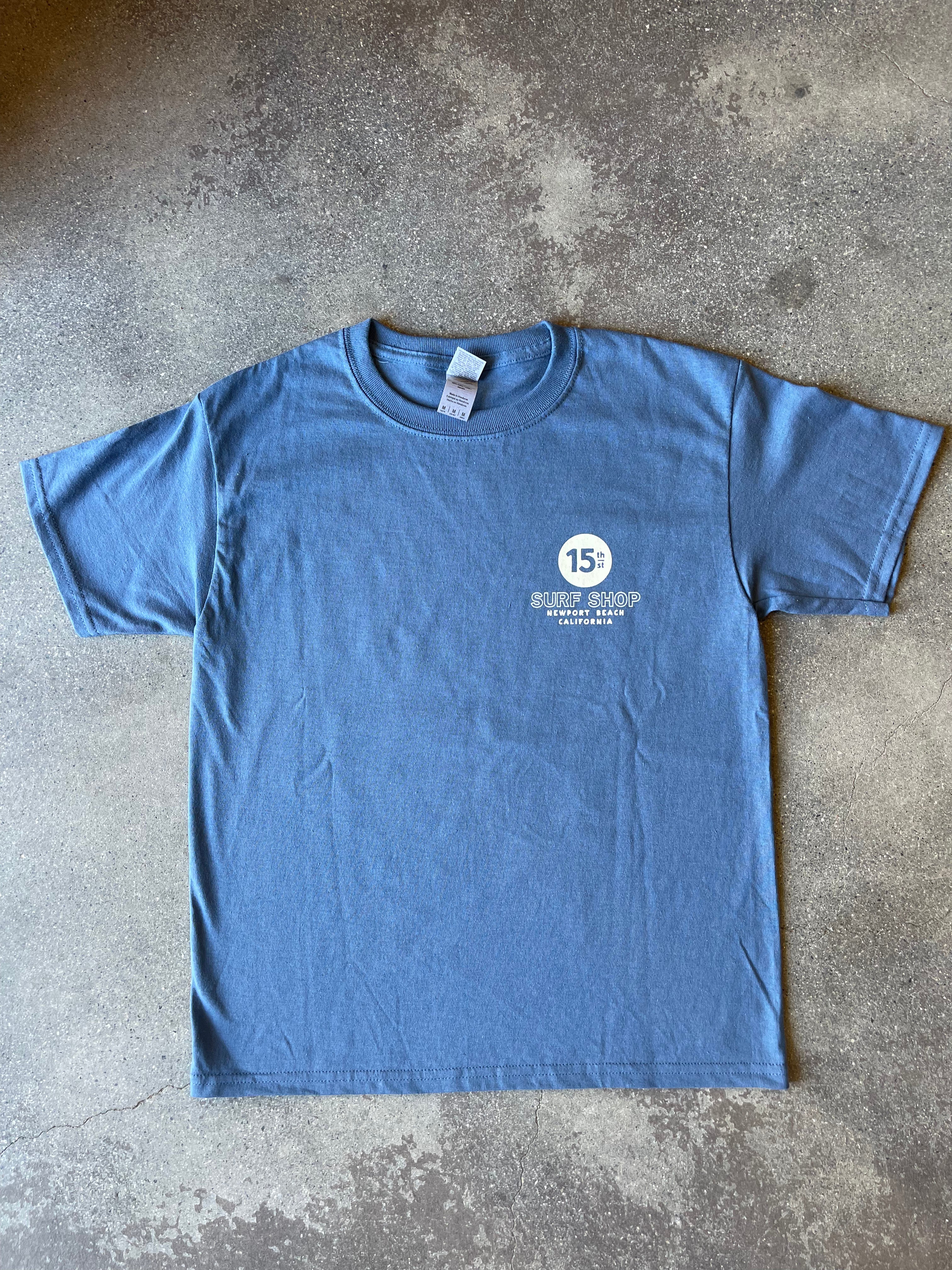 15th St KIDS Wedge Mel "Lip Service"  Short Sleeve T-Shirt NAVY