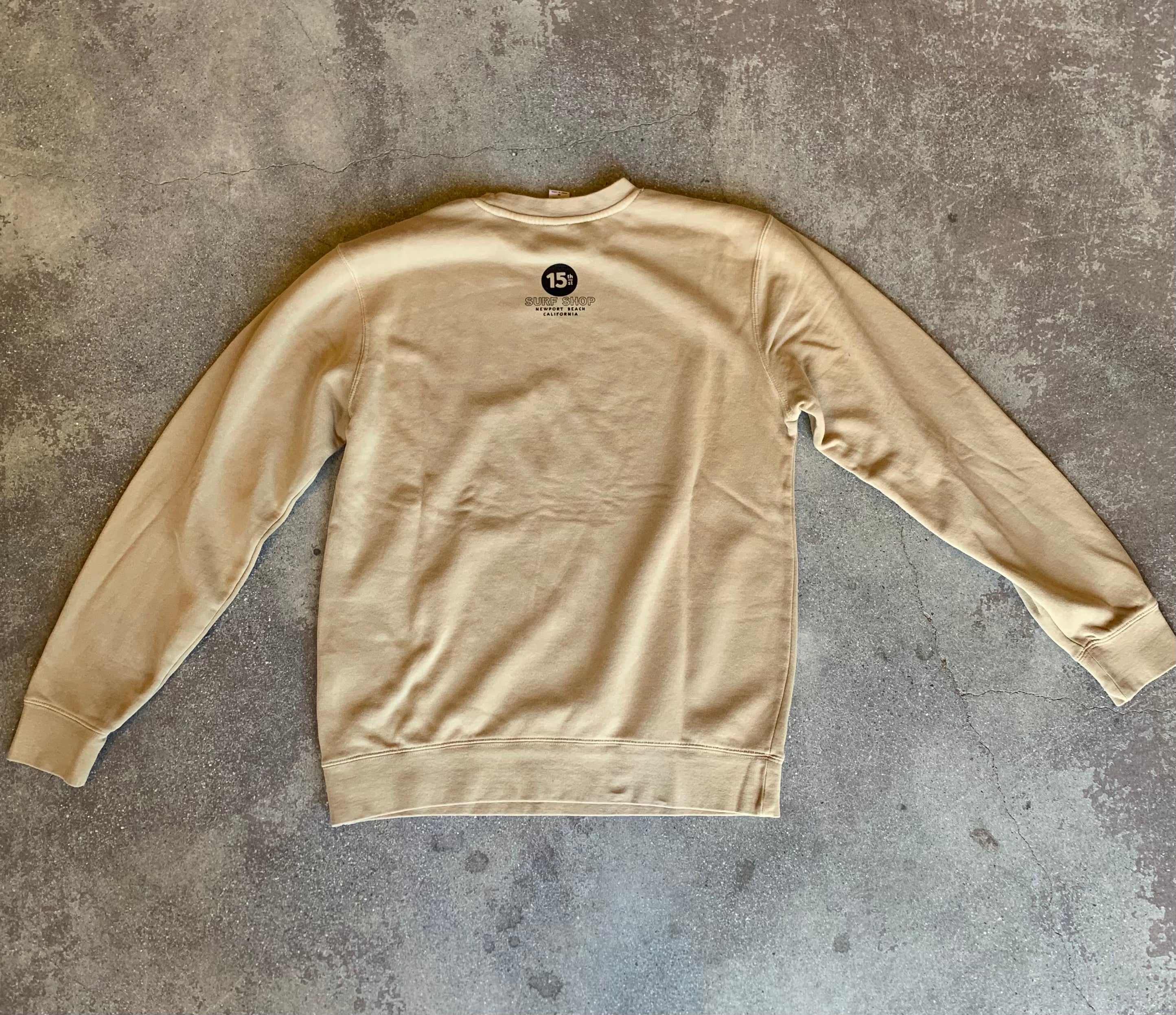 15th St Men's Wedge Crew Crewneck Fleece SAND