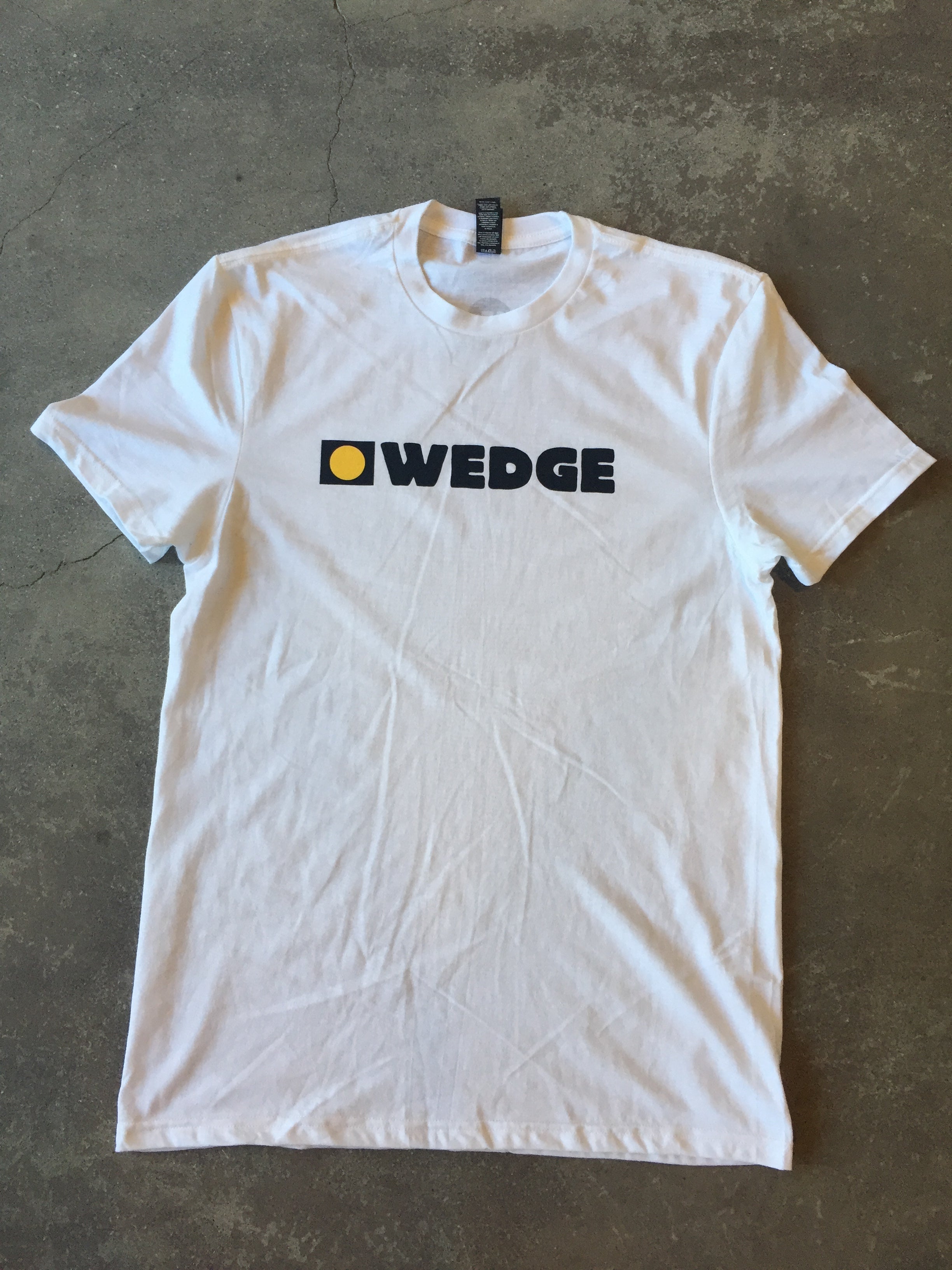 15th St Men's Wedge Crew Short Sleeve T WHITE