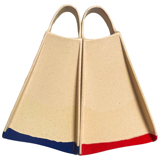 Yucca Soft Flex Fins Nobles (off white with red and blue tip)